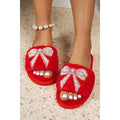 Red Ribbon Slippers