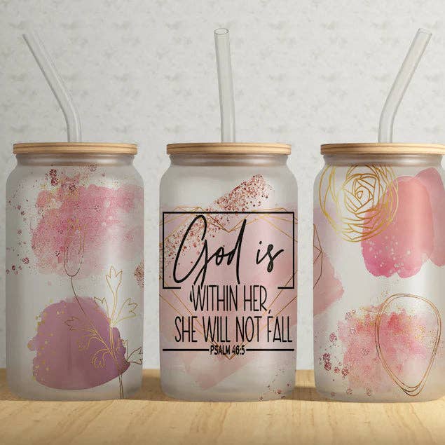 God is within her tumbler