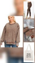 Plus size brown sweater