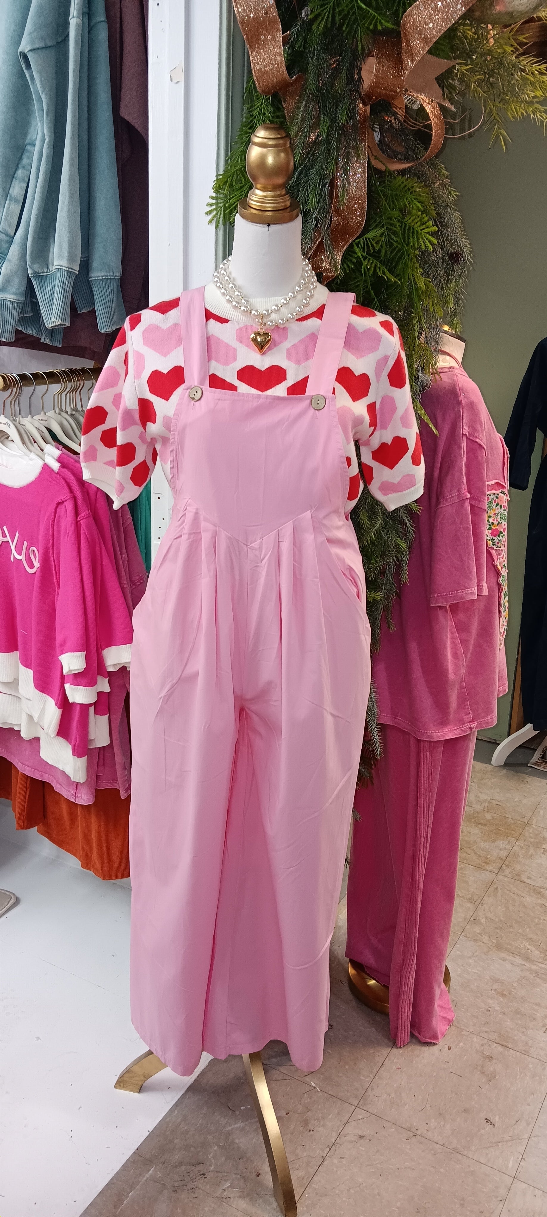Pink jumpsuit