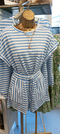 Blue striped Set