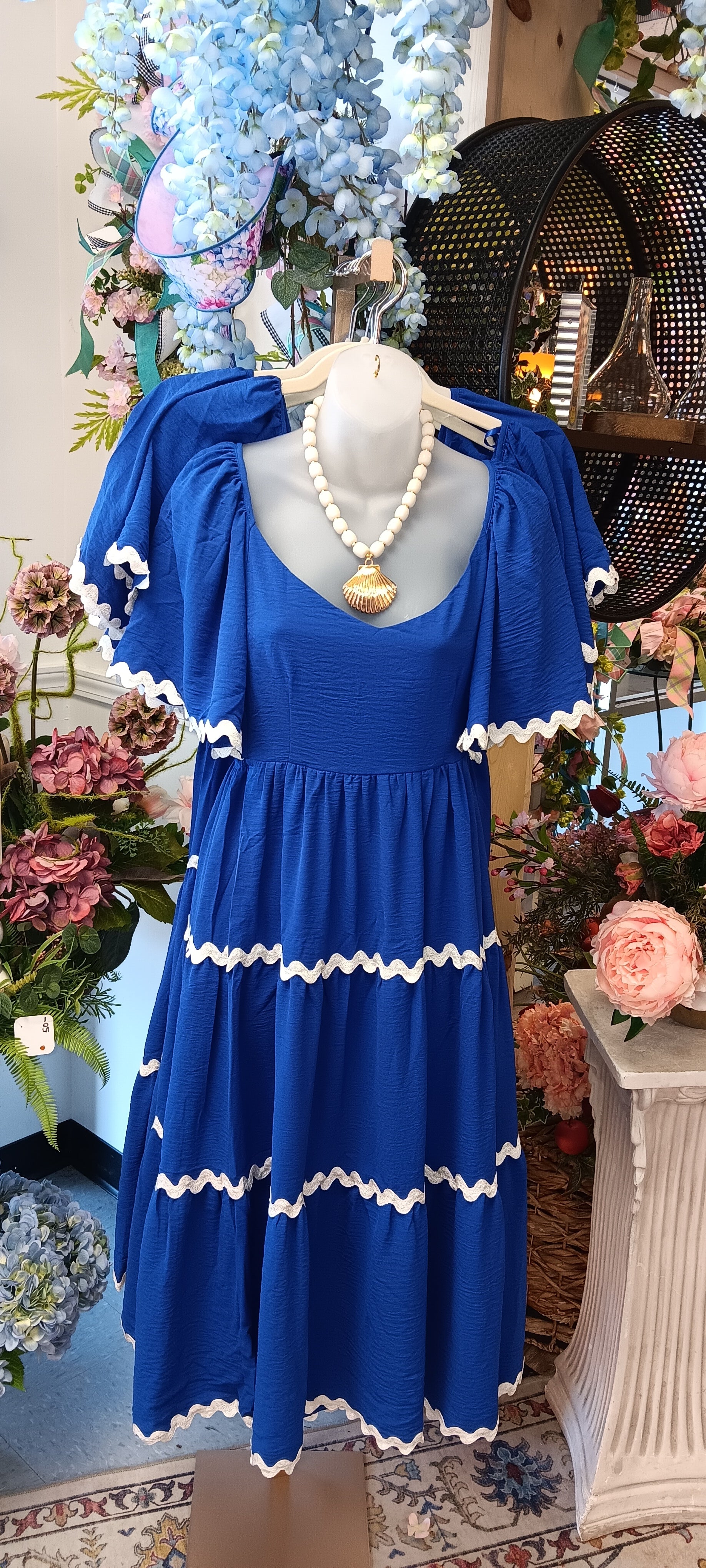 Royal blue dress