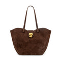 Brown Suede Hand bag