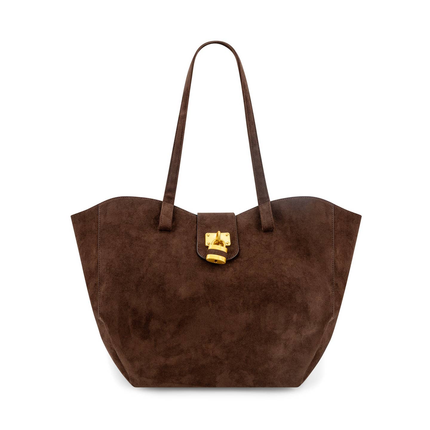 Brown Suede Hand bag