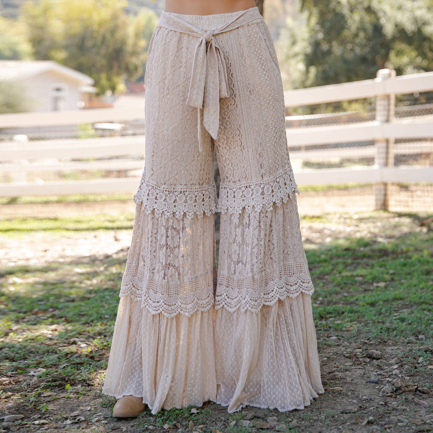 Boho flare pants