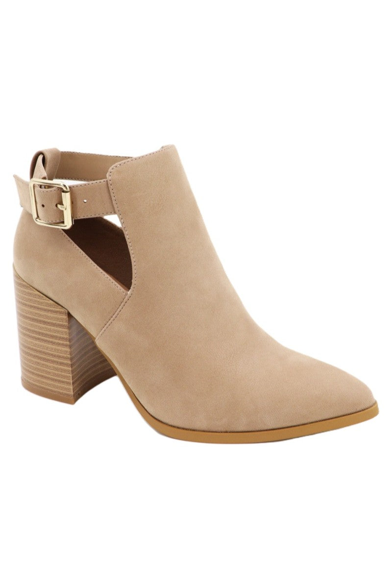 Light taupe booties