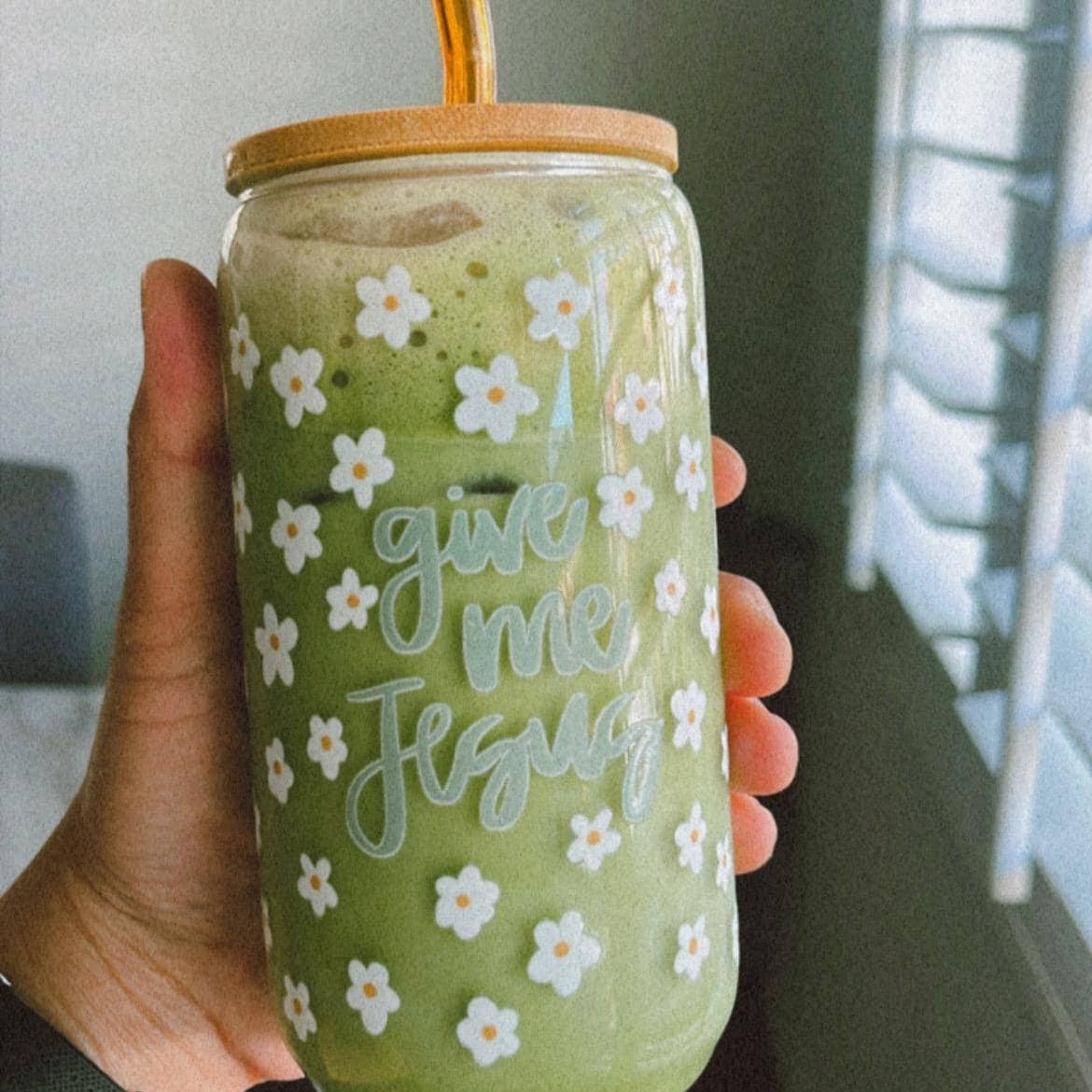 Give me Jesus Glass tumbler