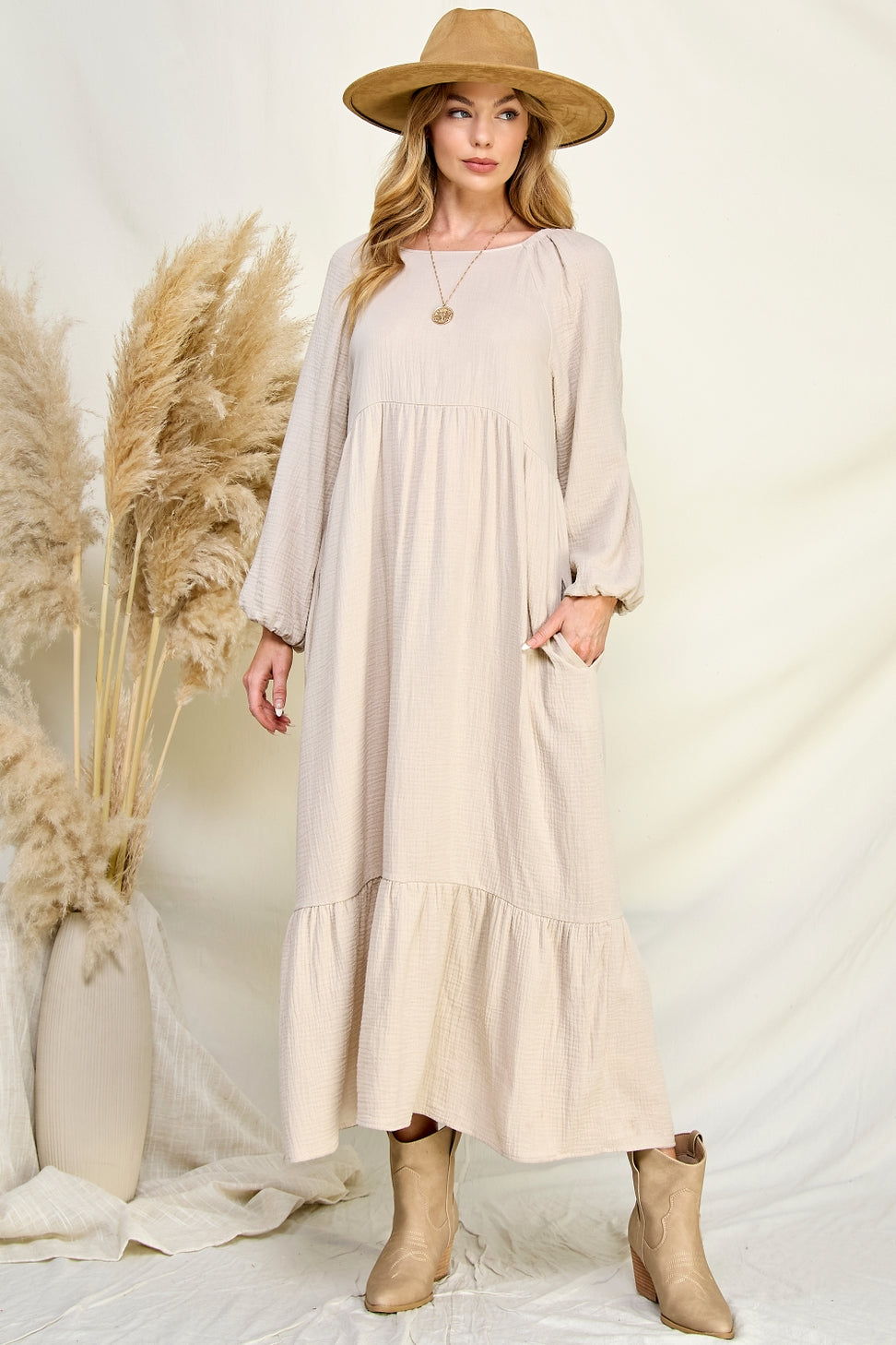 Sandy Beige Dress