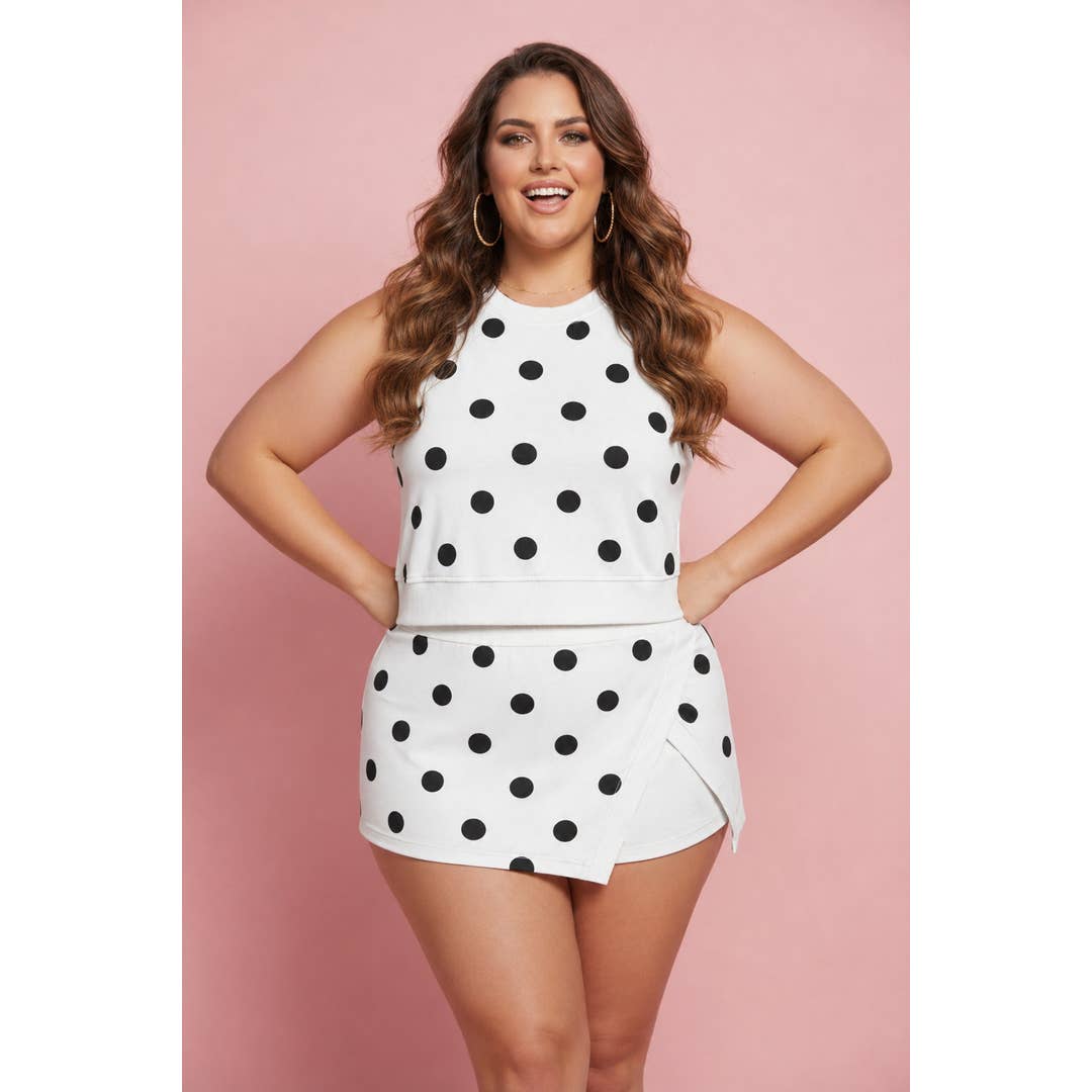 Polka dot Curvy set
