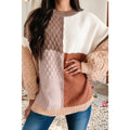 Multi- colored knitted sweater
