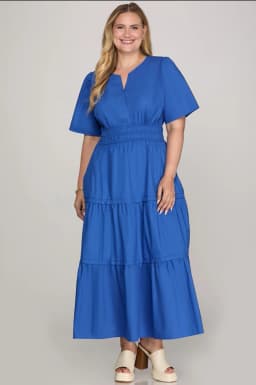 Royal blue Curvy Dress