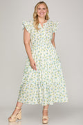 Hydragea plus size dress