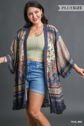 Plus size Boho Kimono