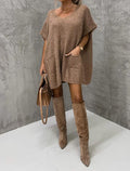 Khaki sweater top