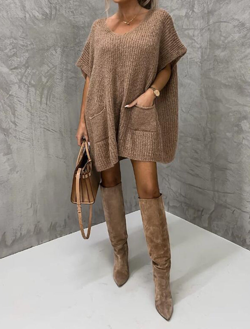 Khaki sweater top
