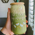 The joy of the Lord glass tumbler