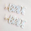 Acrylic Bride Earrings