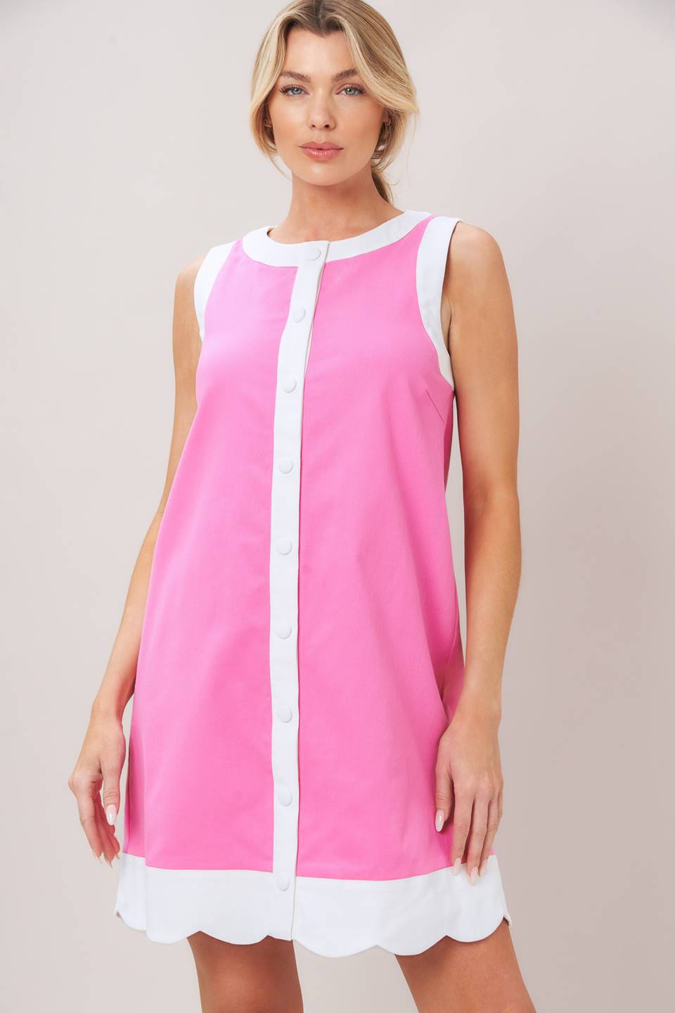 Pink retro dress