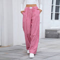 Red and white checkered pants