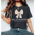 She is worthy T-shirt ( pre-order)