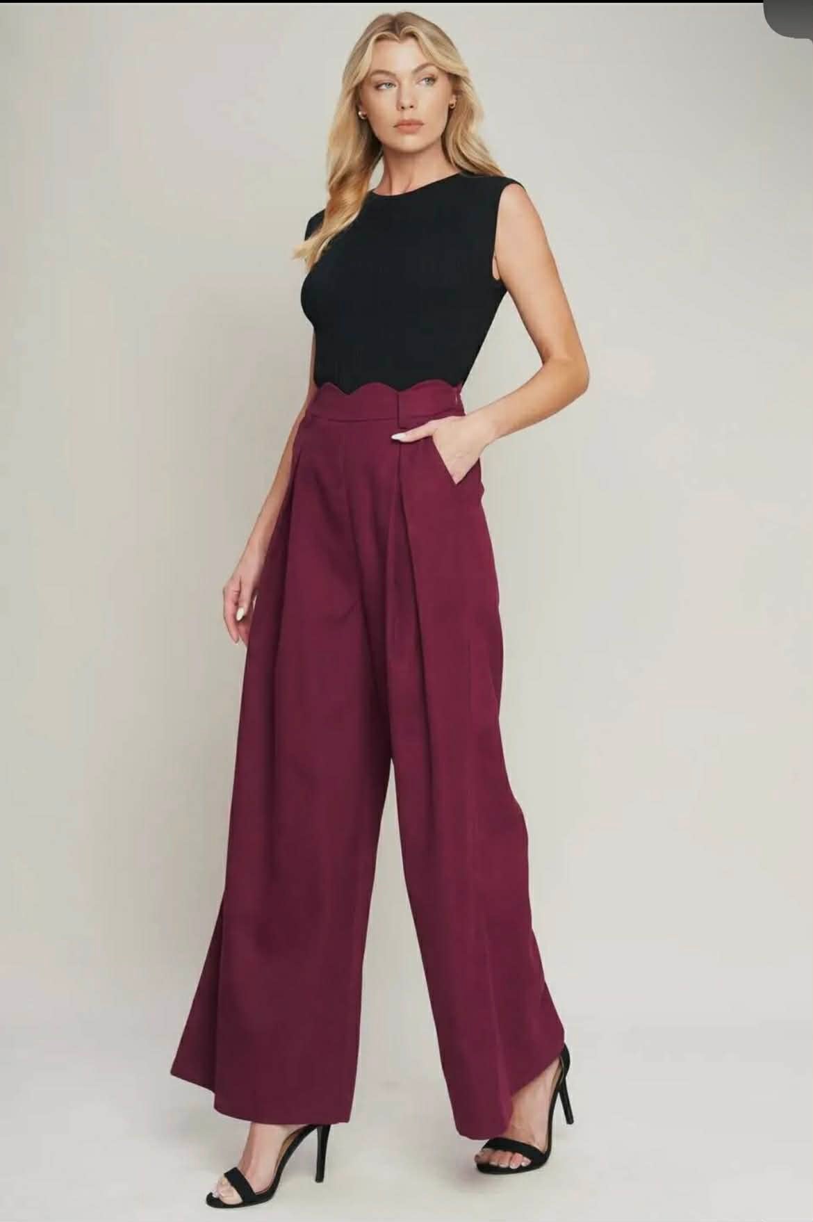 Burgundy dress pants