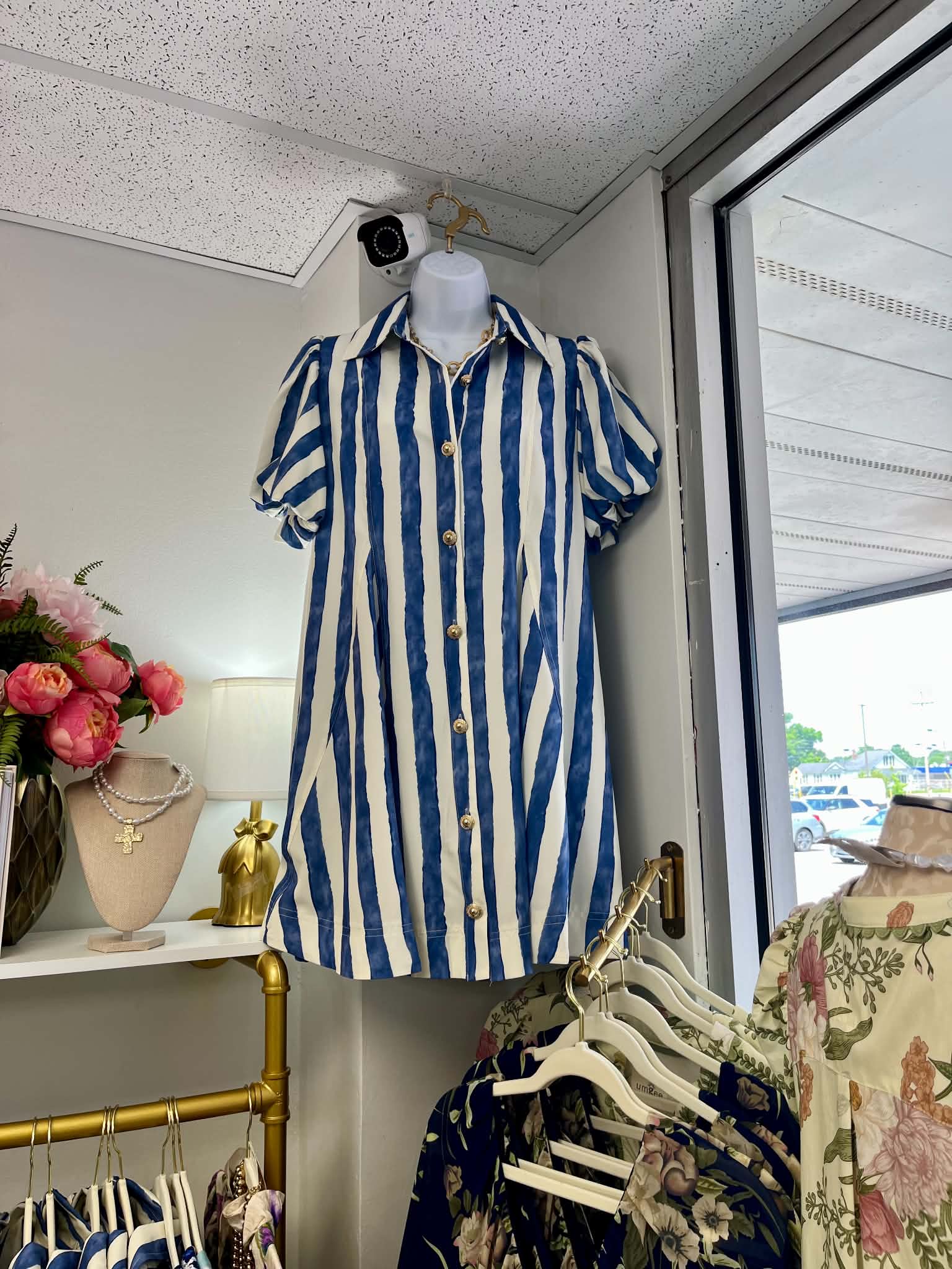 Blue striped Jody dress