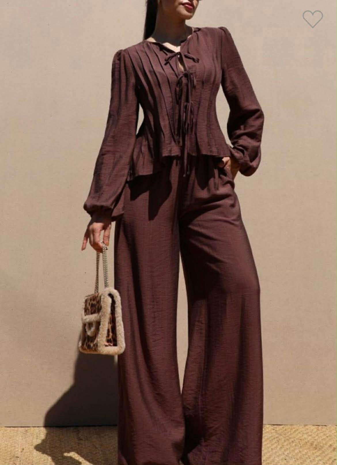 2 PC brown set