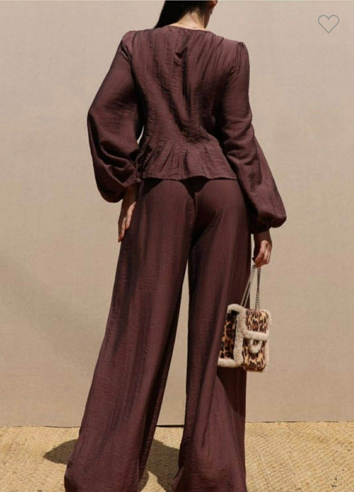 2 PC brown set