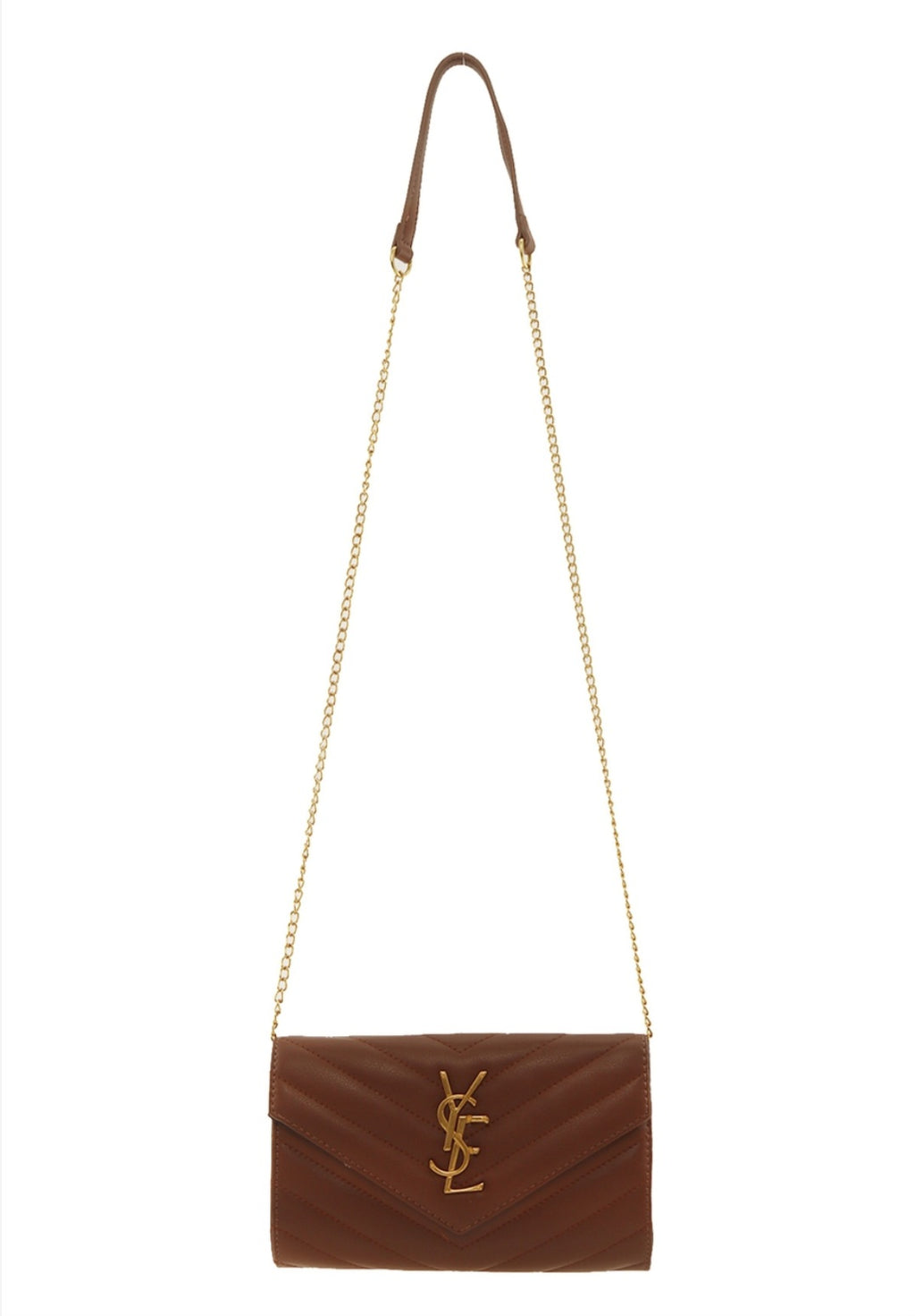 Chevron Quilted YSL Handbag