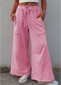PINK MINERAL WASH CARGO PANTS