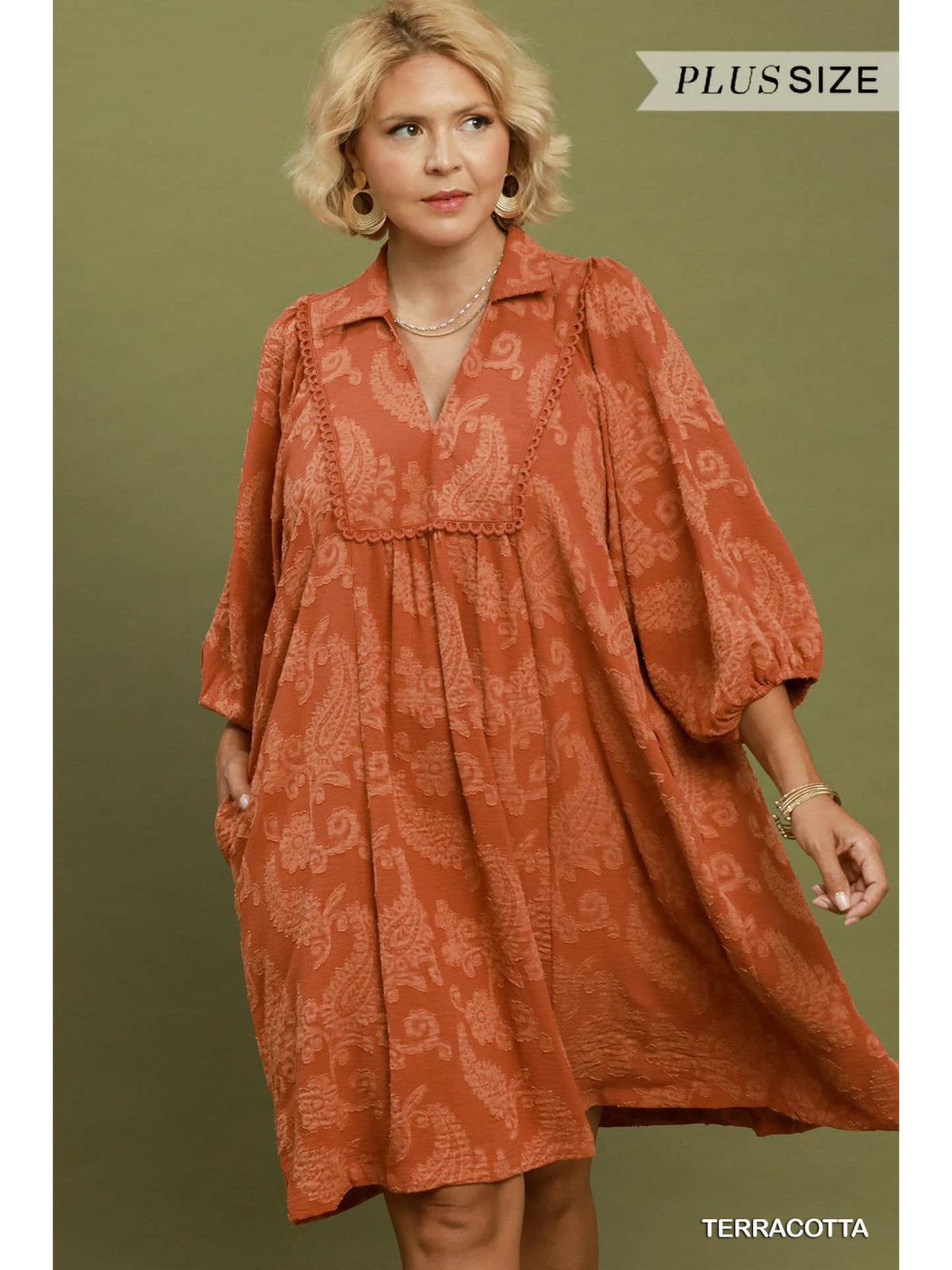 Plus size Terrocotta Dress