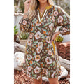 Brown Floral dress