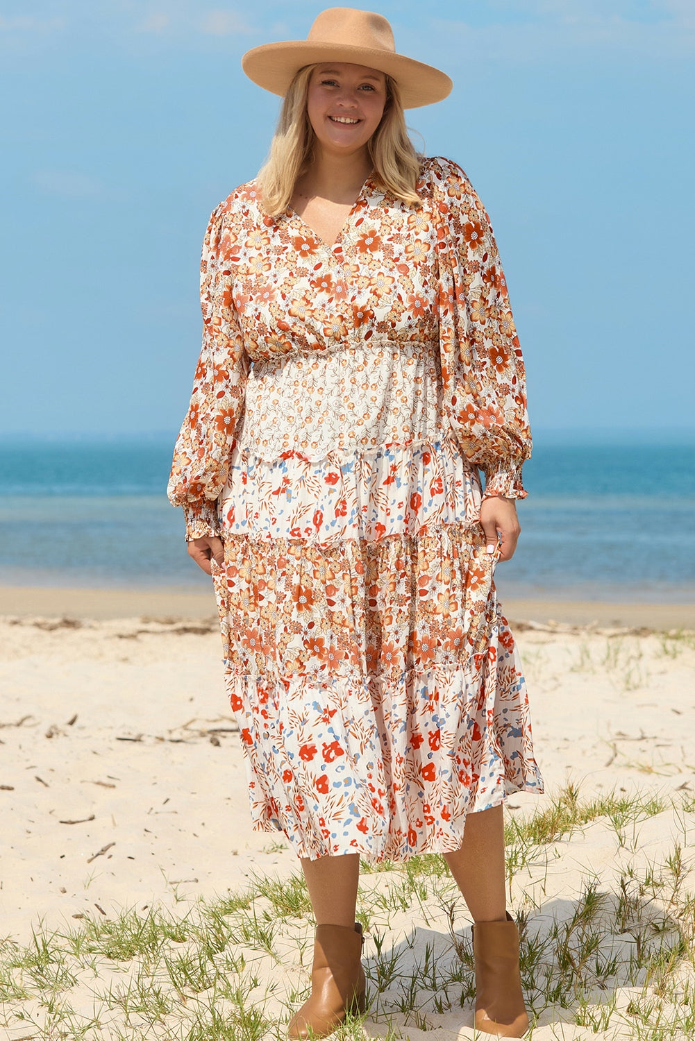 Floral Plus Size Dress