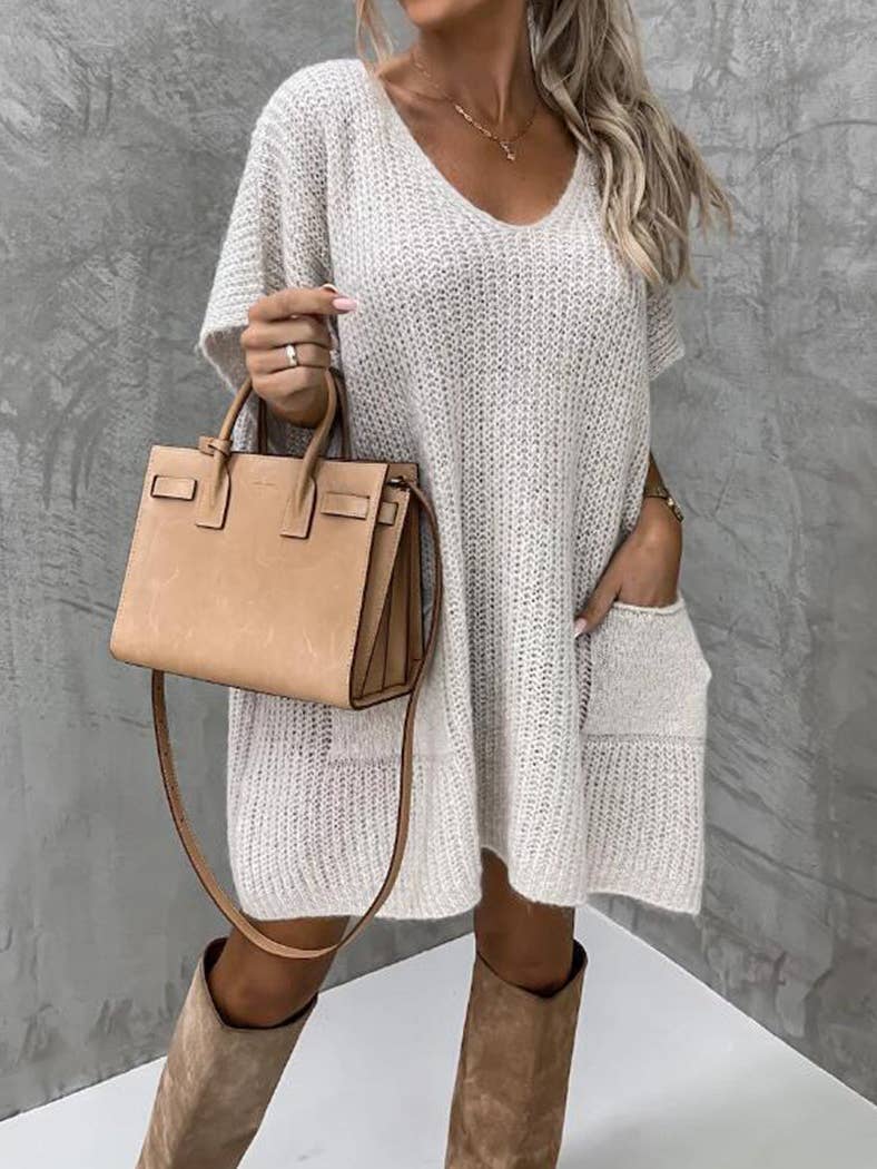 Cream white Knitted top