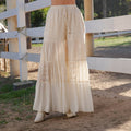 Cream Boho Pants
